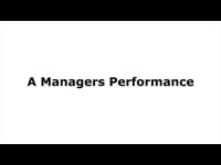 A Manager's Performance