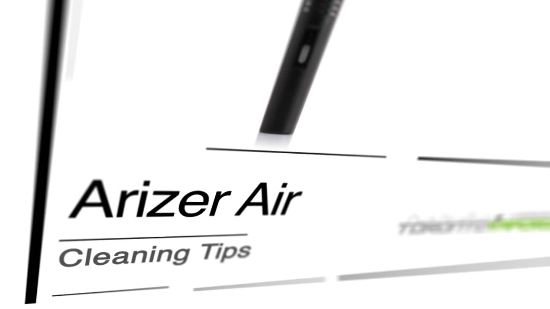 Arizer Air Cleaning Tips on Vimeo