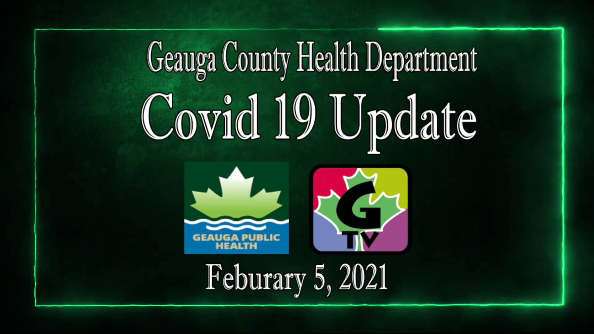 Geauga County Health Department COVID 19 update 020521 on Vimeo