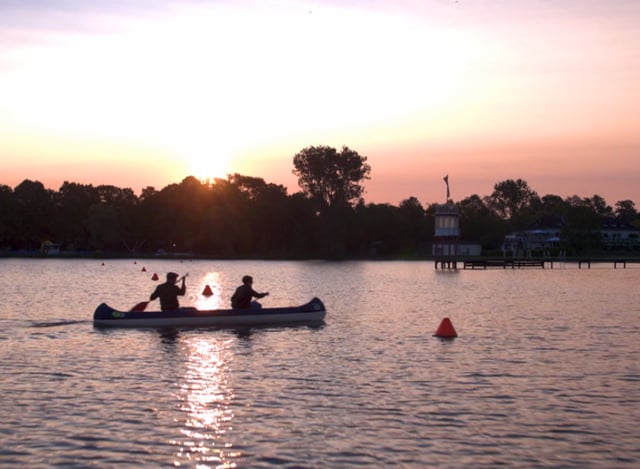 Watersports on the lake and beach volleyball in warmer months 