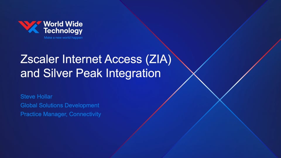 Zscaler Internet Access and Aruba EdgeConnect Integration