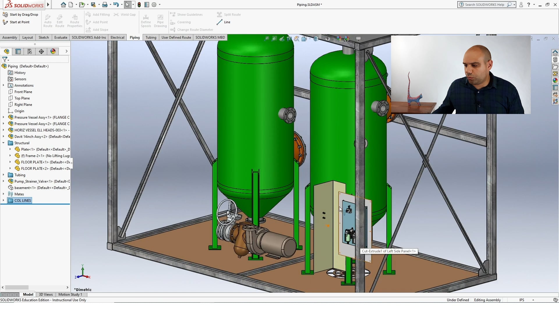 Piping and tubing con Solidworks Clase N° 11 eLEARNINGFLIX