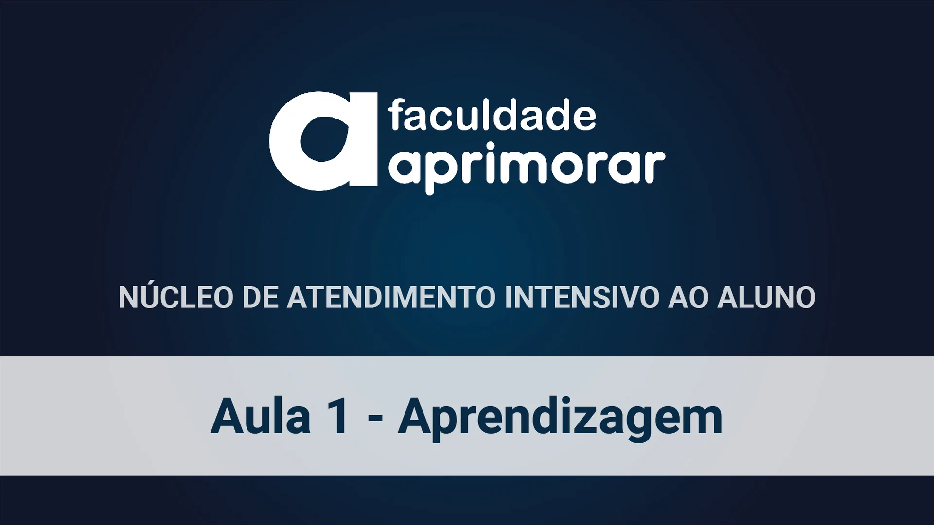 Aula 1 - Aprendizagem on Vimeo