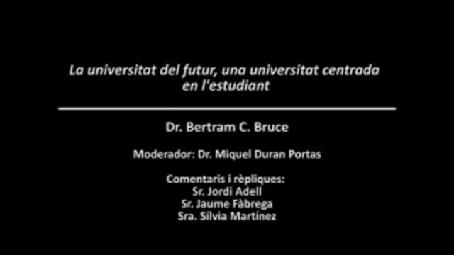 The future of the university, Girona, 2008
