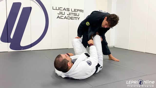 De La Riva with Lapel Control to Berimbolo Attempt to X Guard Sweep Variation