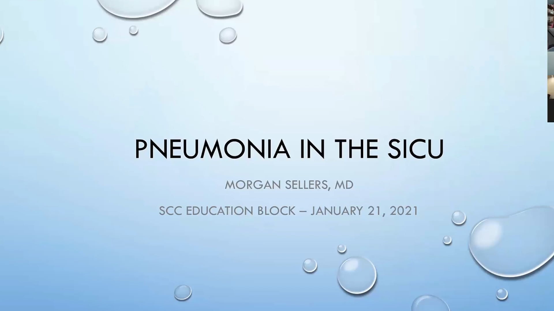 Pneumonia in the ICU