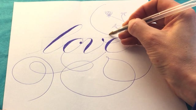 simple calligraphy drawings