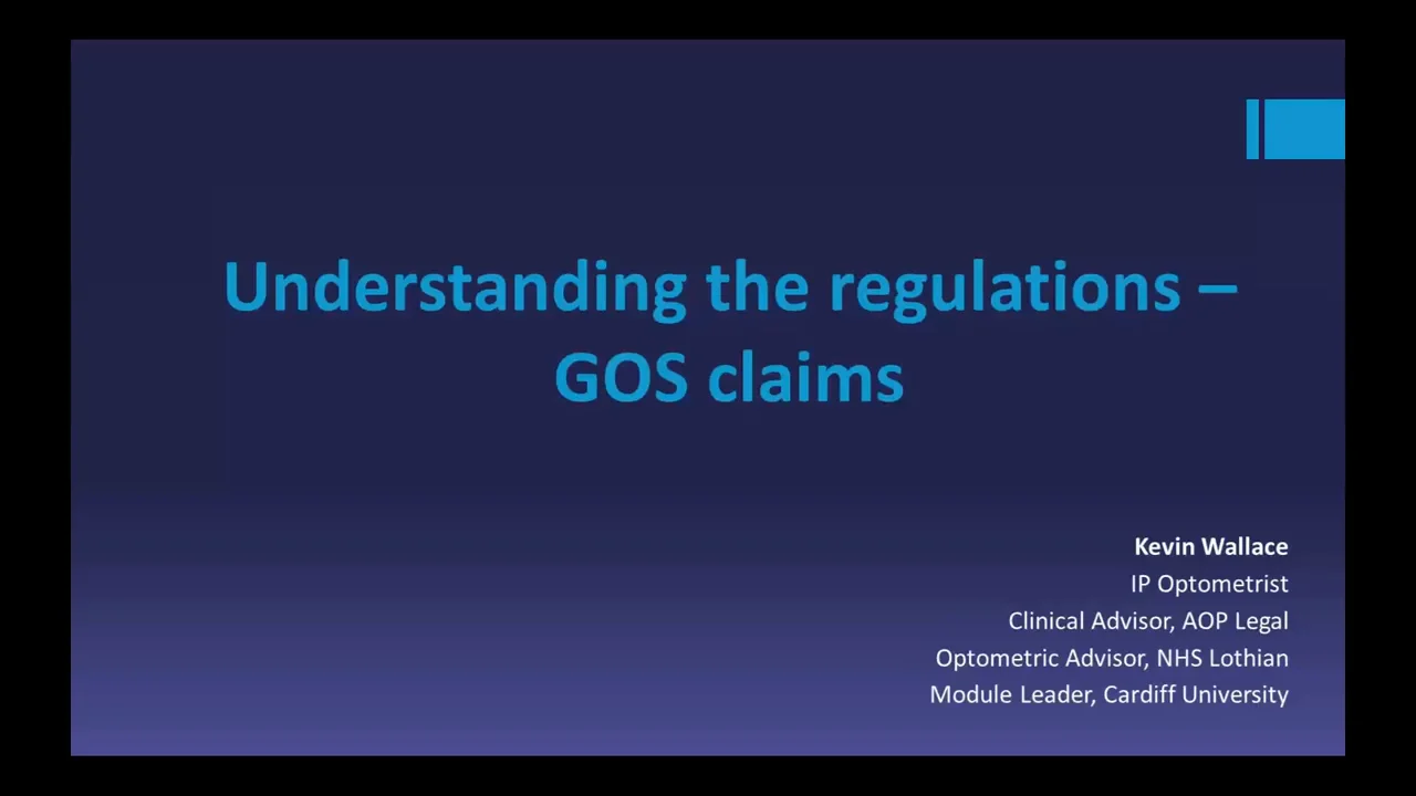 Understanding the GOS regulations