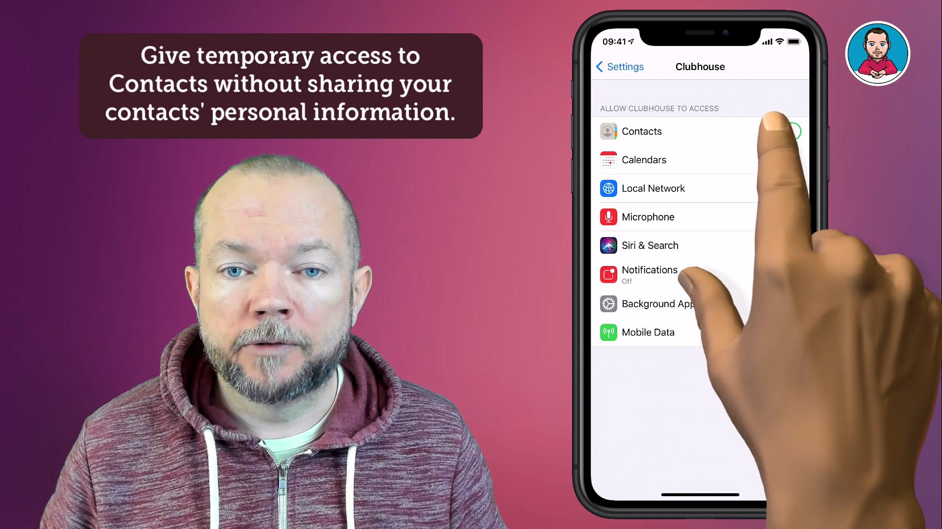 Give Access To Contacts Without Sharing Personal Information Clubhouse
