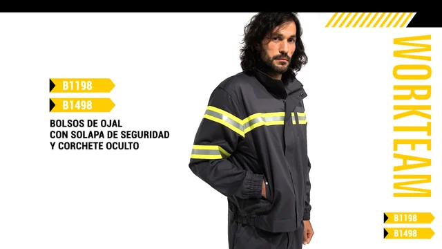 Chaqueta reflectante con protección ignífuga y antiestática