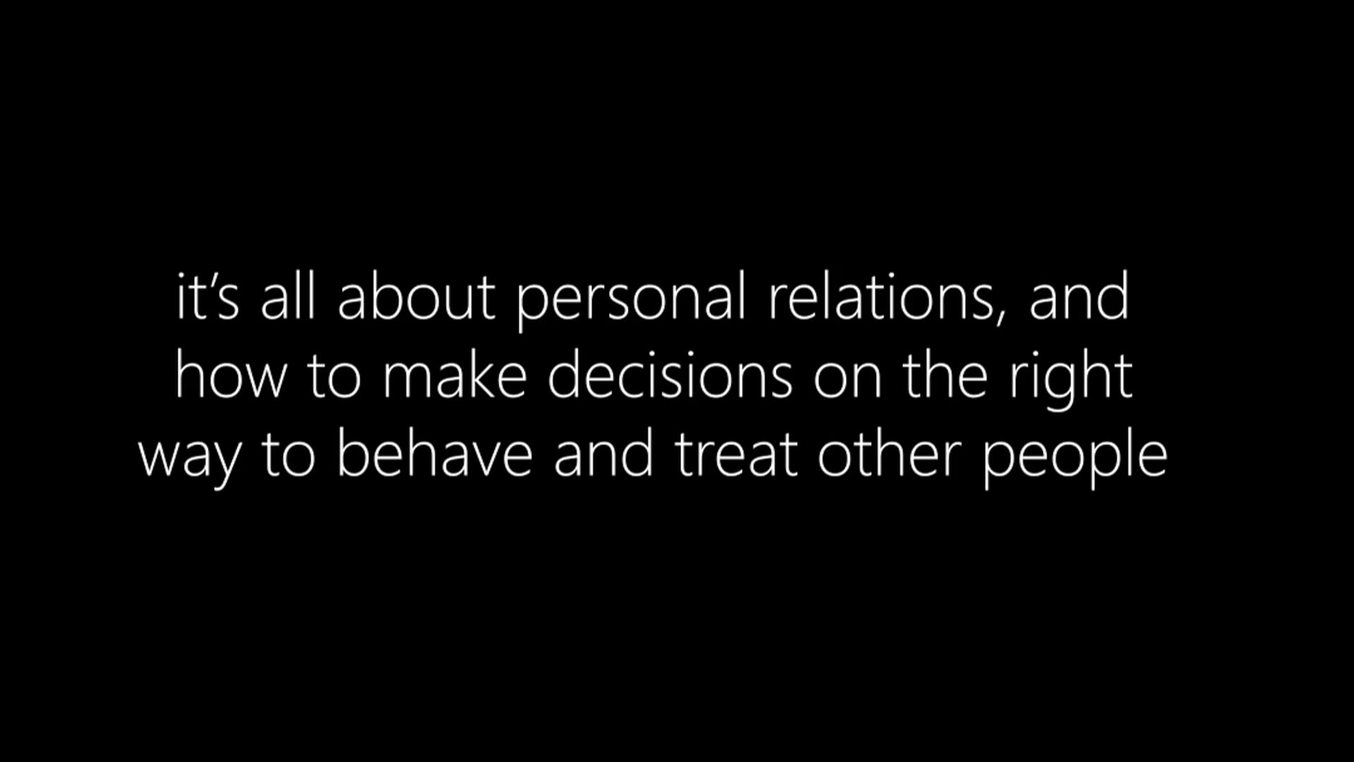 What does ethics mean to you? #20