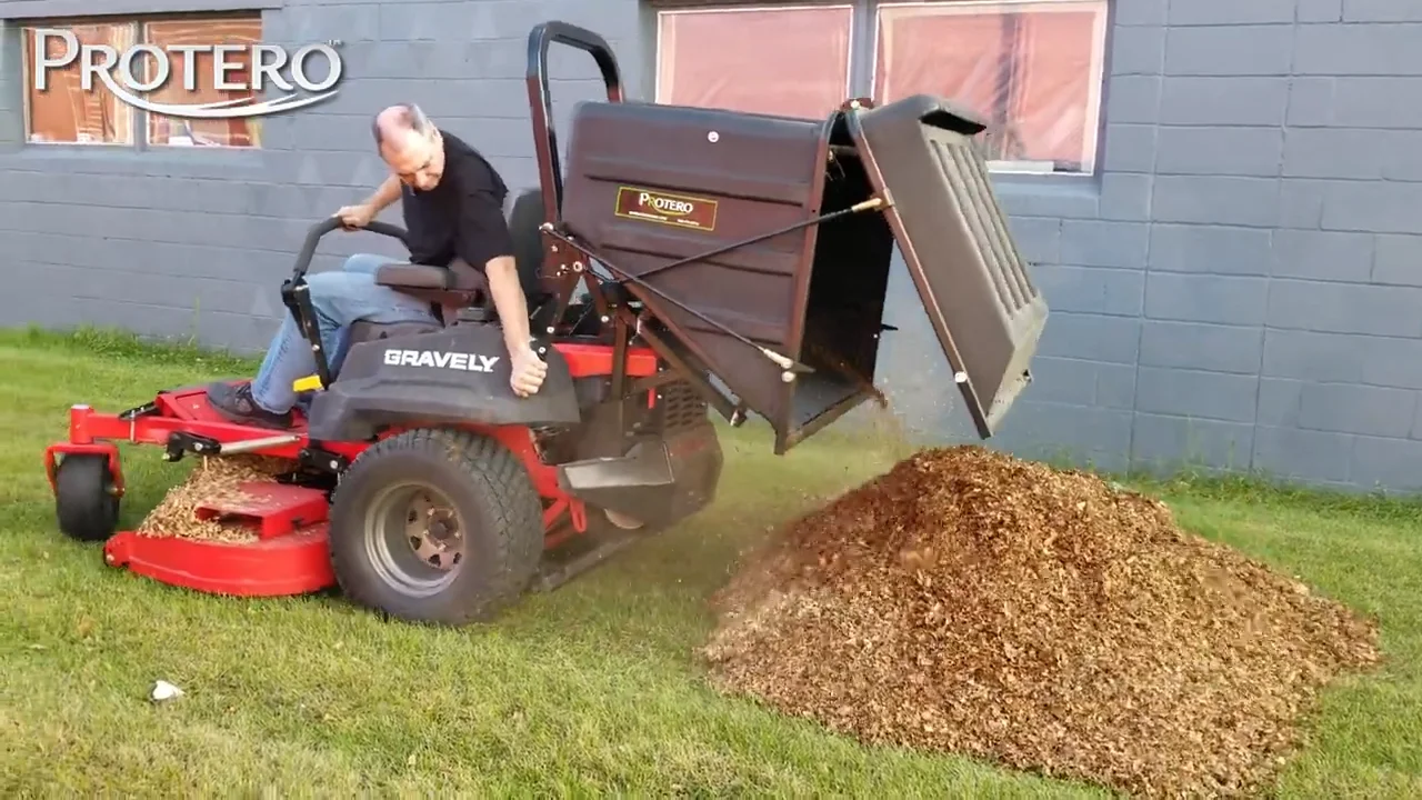 PV 18 Dump Catcher on Gravely 460Z