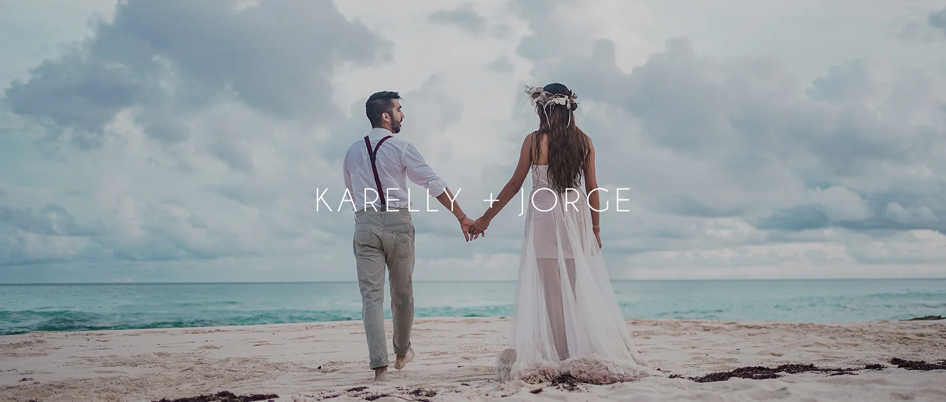 Karelly + Jorge Cozumel Elopement Highlights, image size:1920x817