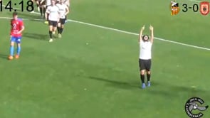 Kike Sánchez dedica el primer gol a tres persones