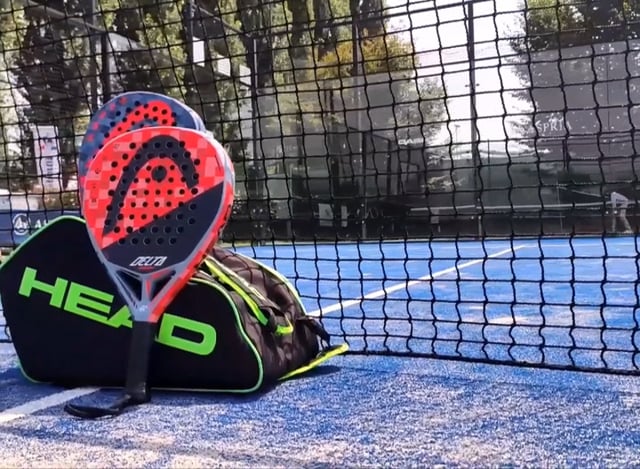 Four padel courts with new covers