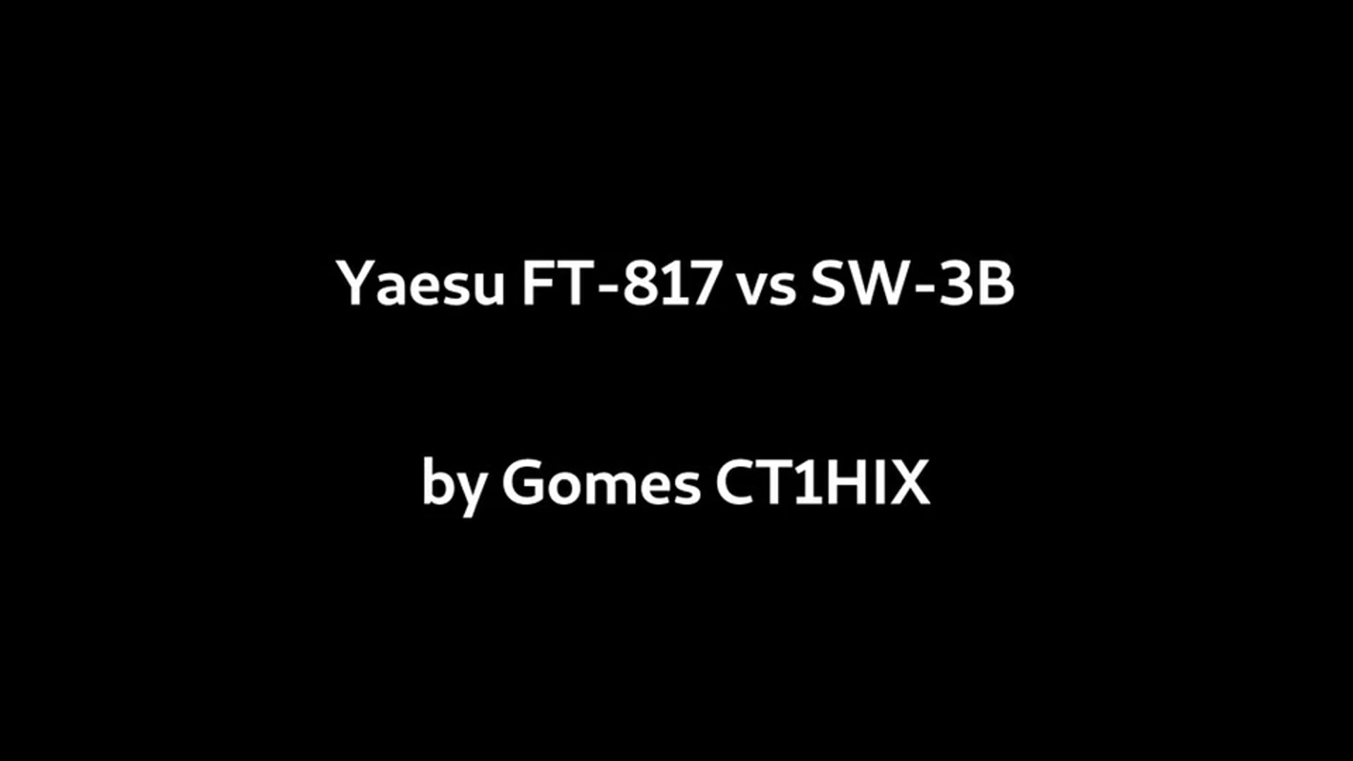 Yaesu FT-817ND vs SW-3B