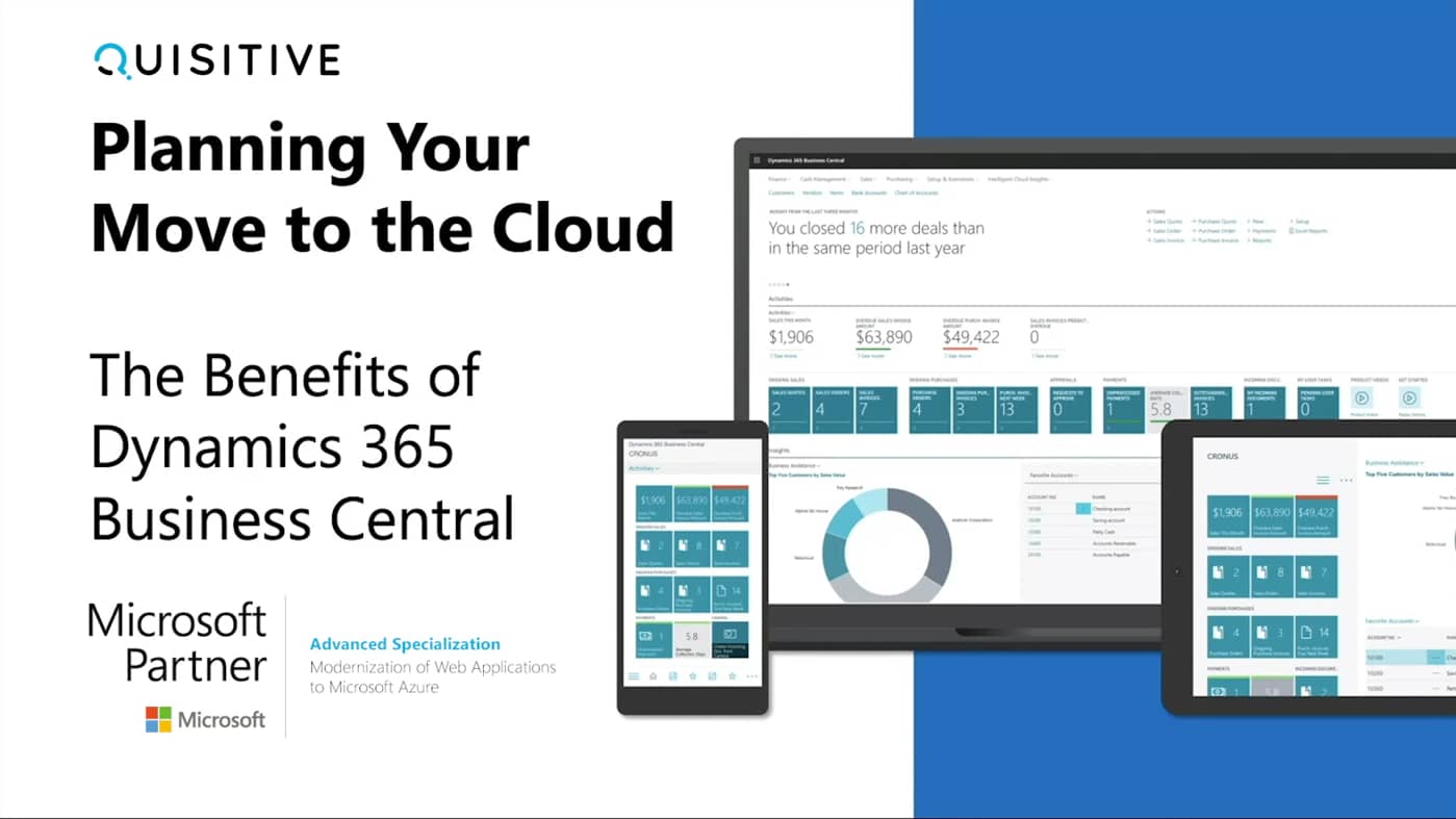 Planning Your Move To The Cloud Part 1 The Benefits Of Dynamics 365 Business Central Demo Quisitive