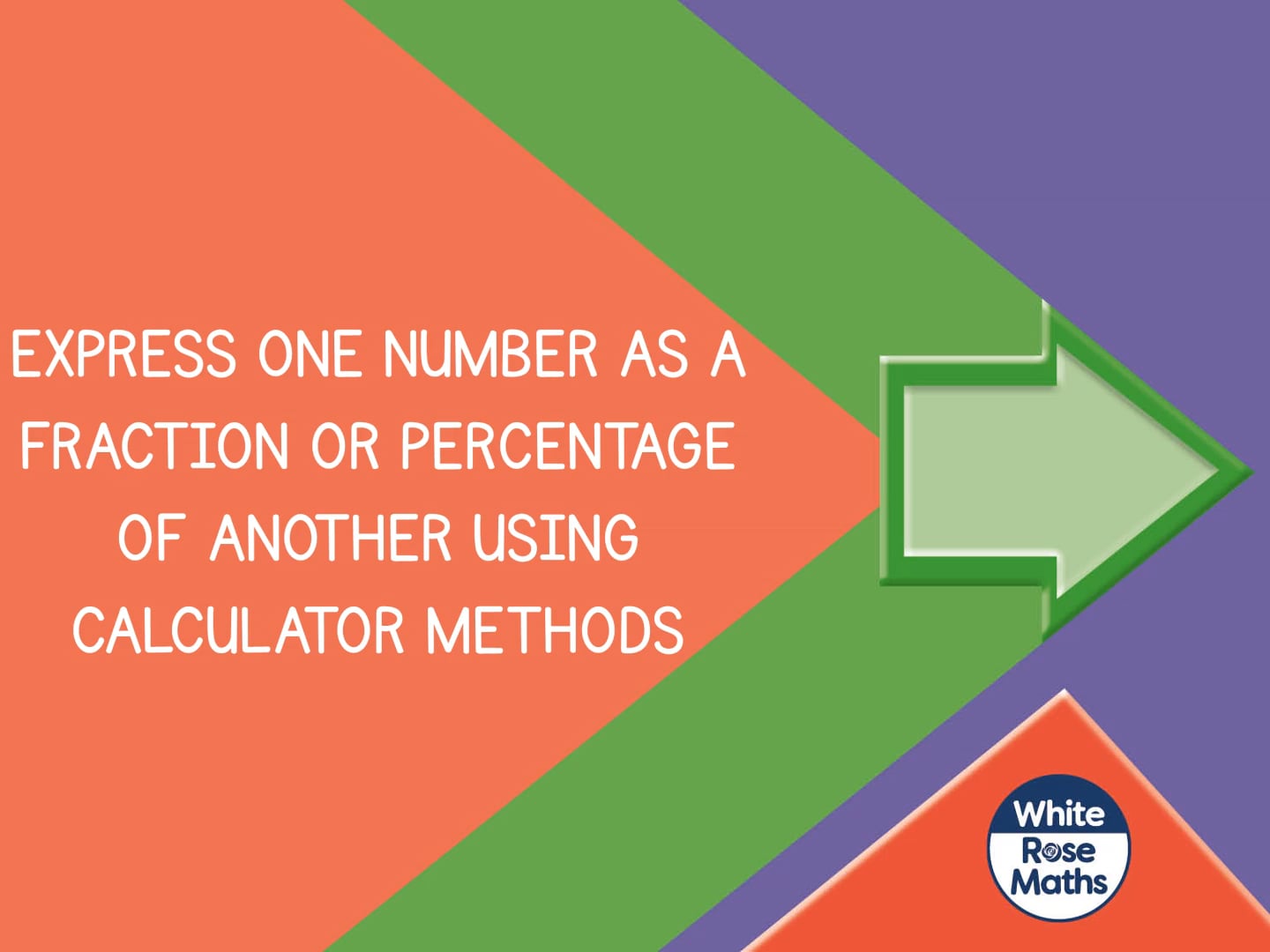 Spr8 4 8 express one number as a fraction or a percentage of another