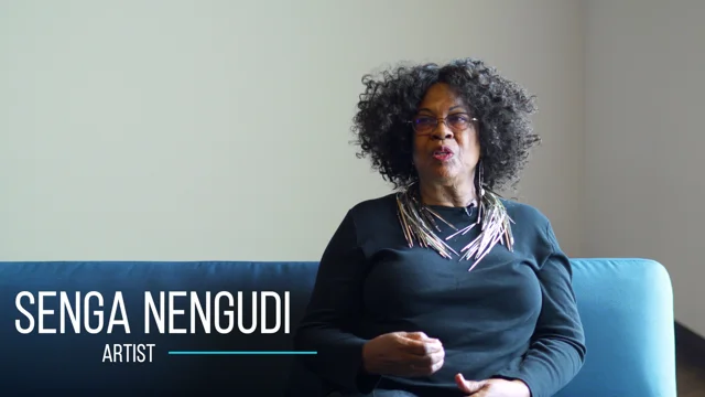 Artist Senga Nengudi uses pantyhose in surprising ways