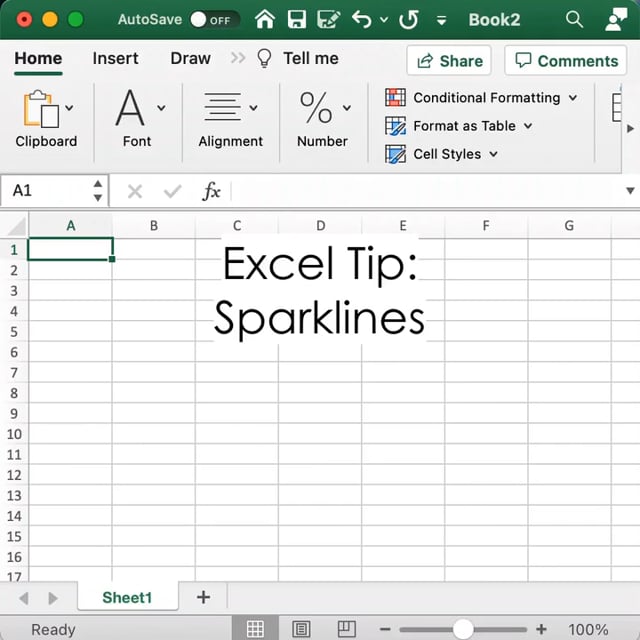 Excel Tip: sparklines