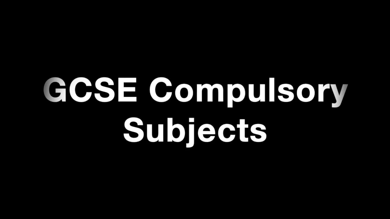 GCSE Compulsory Subjects on Vimeo