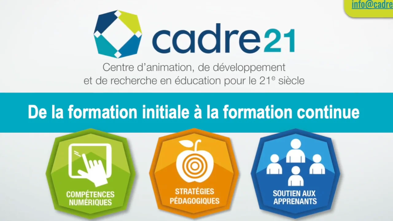 Présentation du CADRE21 aux étudiant(e)s en formation initiale on Vimeo