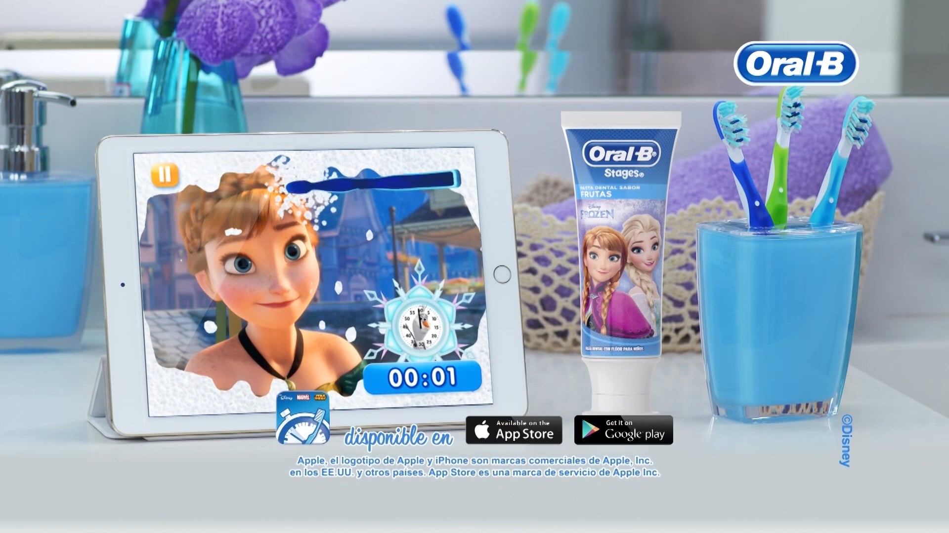 DISNEY+ORAL-B_Frozen Magic Timer (LATAM)