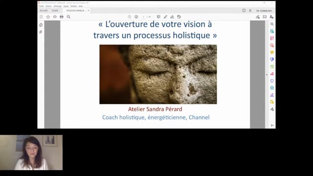 Atelier 56 "Ouverture du 3ème Oeil" Sandra Pérard