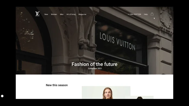 Louis Vuitton / website redesign on Behance