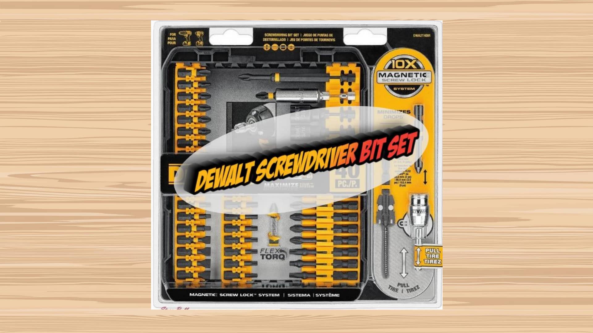 DEWALT Screwdriver Bit Set, Impact Ready, FlexTorq, 40Piece (DWA2T40IR) on Vimeo