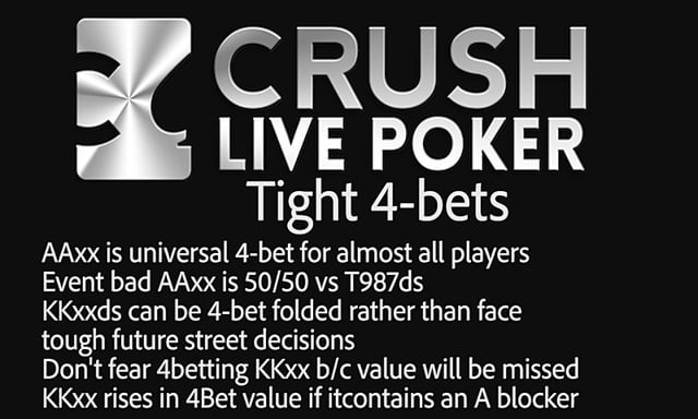 #Battle7: Preflop 4-bet thoughts