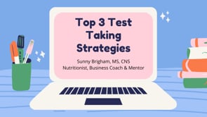 TOP 3 TEST TAKING STRATEGIES