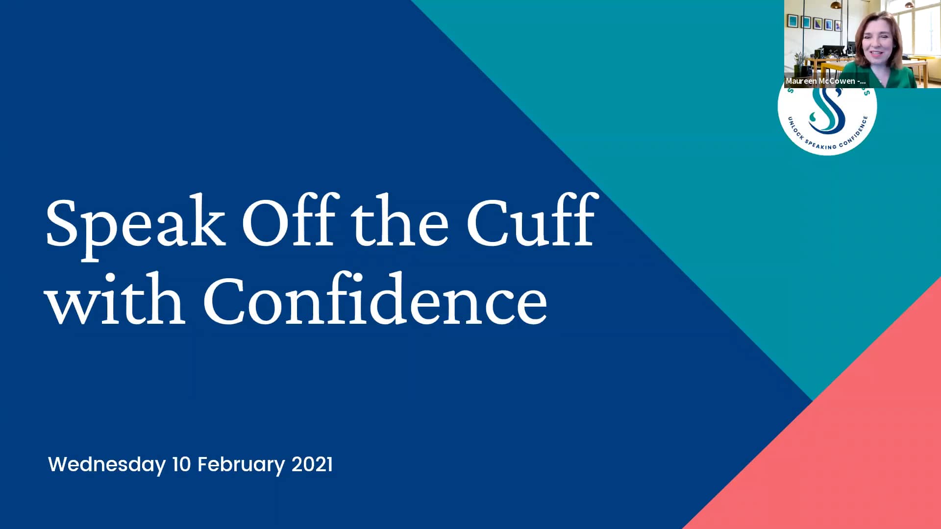 Speak Off the Cuff with Confidence Feb 2021 on Vimeo