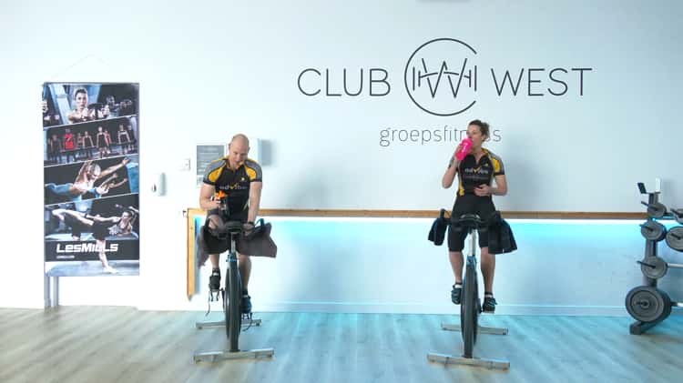 Virtual Spinning 45 min Club West Druten met Rob van Dam en Bernice Godschalk