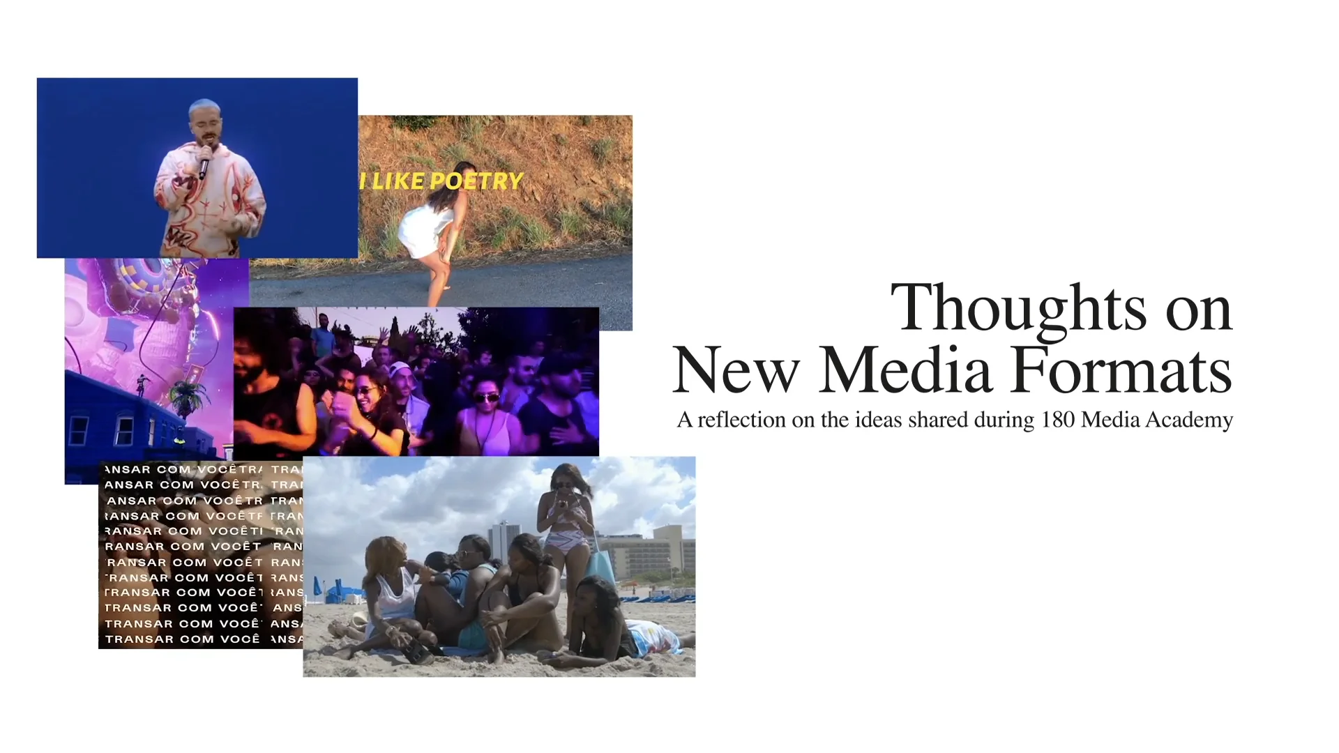 Thoughts on New Media Formats