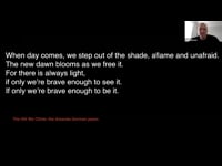 Final Words: The Hill We Climb!