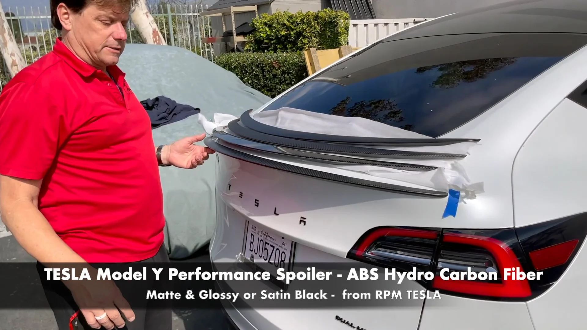 Performance Rear Spoiler for Model Y - Matte Carbon Fibre – Autofun