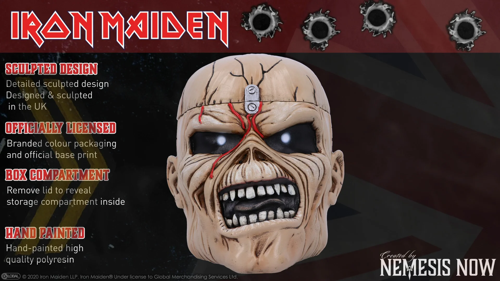 Iron Maiden The Trooper Box | Nemesis Now Wholesale Giftware
