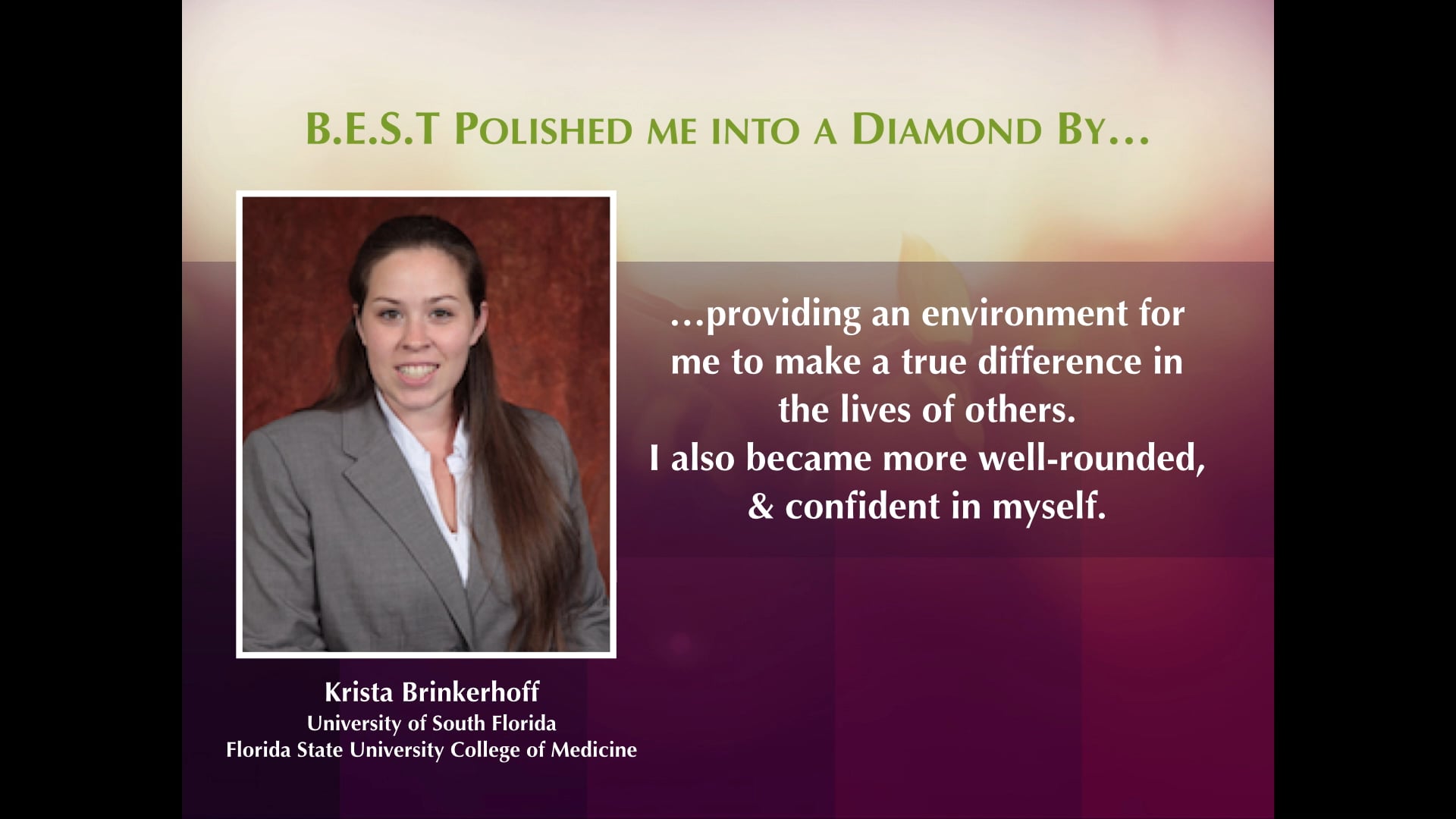 DIAMONDS IN THE ROUGH TESTIMONIALS