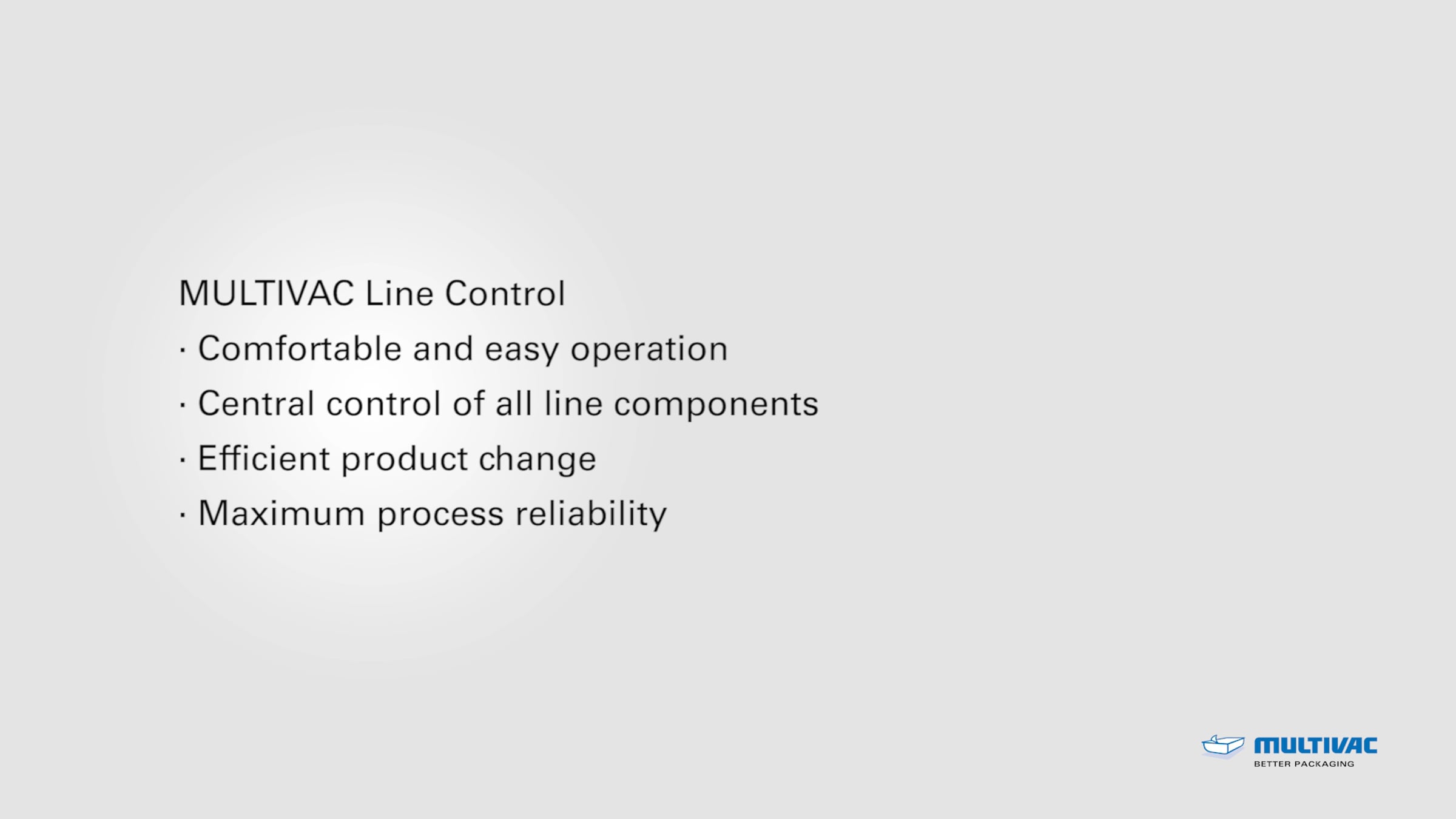 MULTIVAC Line Control: Control and Operation Throughout the Line for ...
