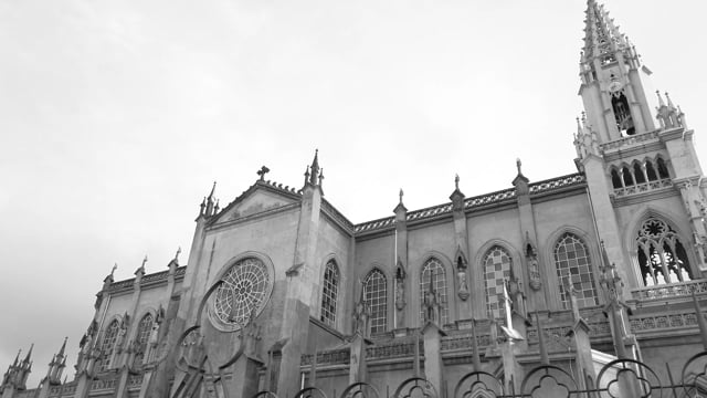 Monochromatic Gothic Church Free Stock Video - Pixabay