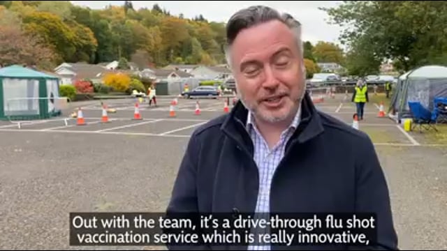 Callander Medical Practice delivers flu shots at drive through centre