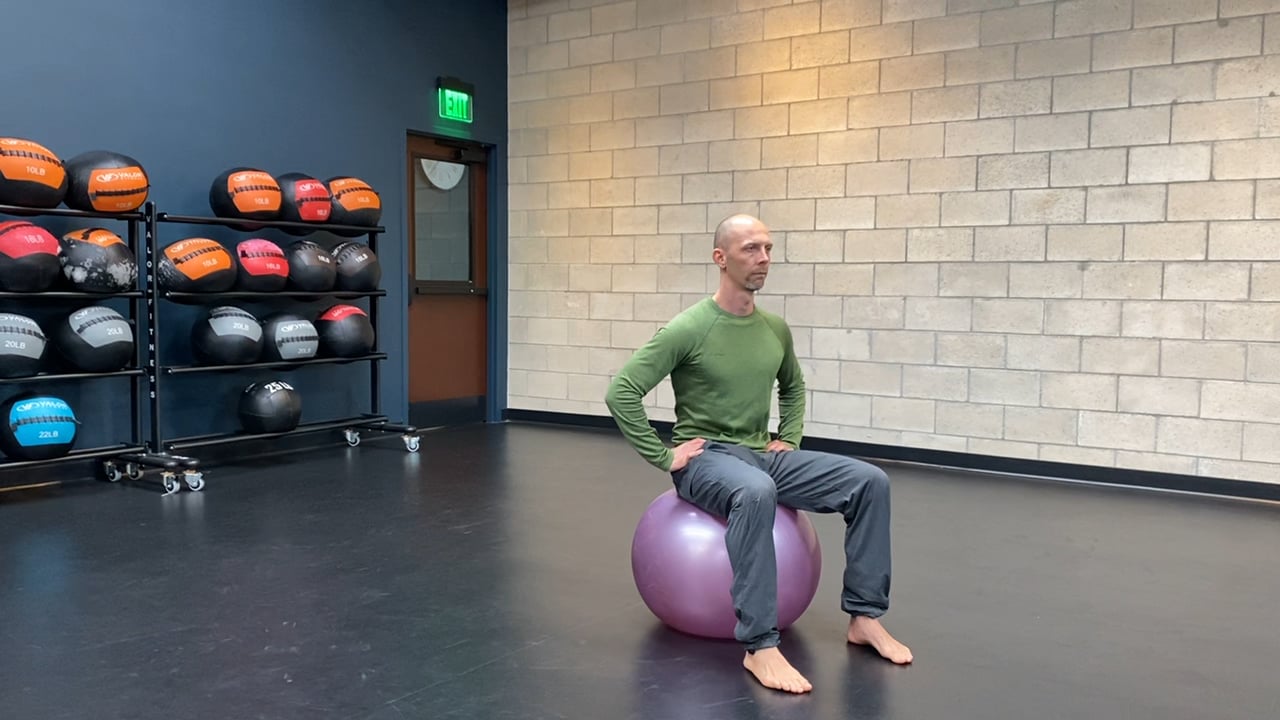 Stability Ball Pelvic Tilts on Vimeo