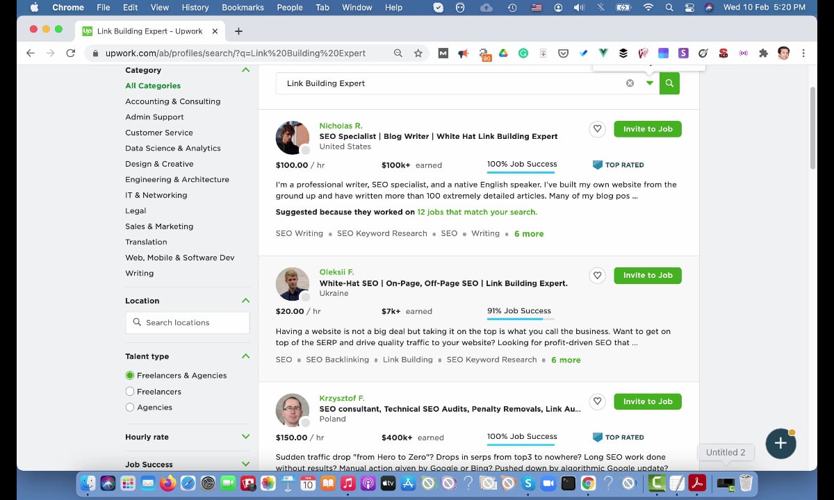 Researching Upwork on Vimeo