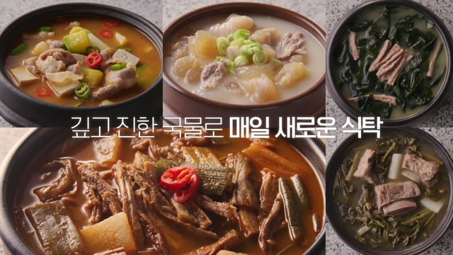 오뚜기 대구식 쇠고기 육개장 디지털 광고영상