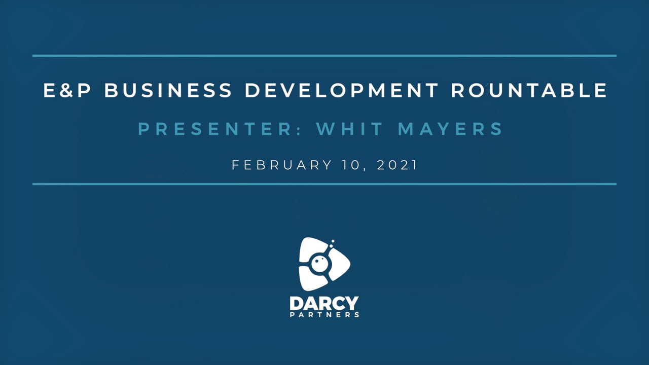 Event Recording E&P Business Development Roundtable with Hibernia