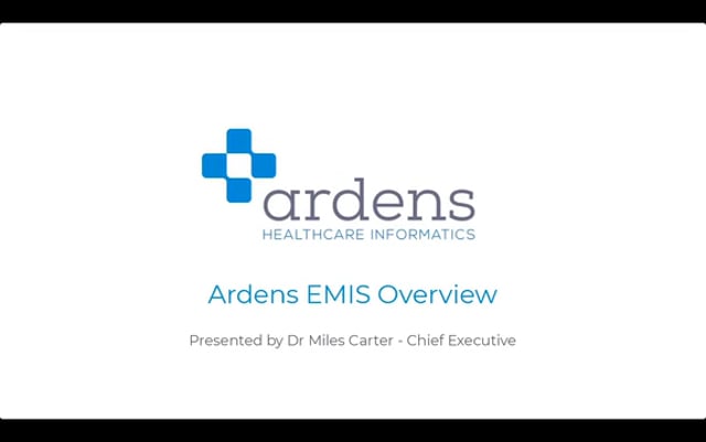 Overview Webinar (Ardens EMIS)