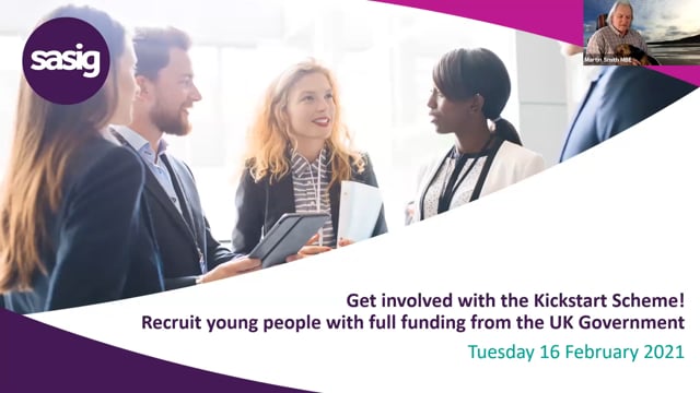 Tuesday 16 February 2021 - Get involved with the Kickstart Scheme! Recruit young people with full funding from the UK Government