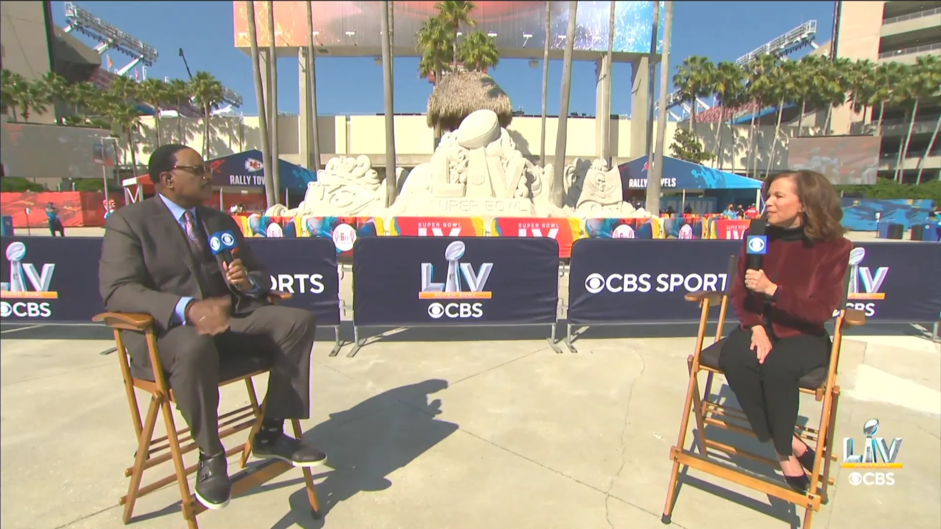 Super Bowl LV: Strong Onsite Set Presence Supports CBS Sports' Studio,  Pregame Programming