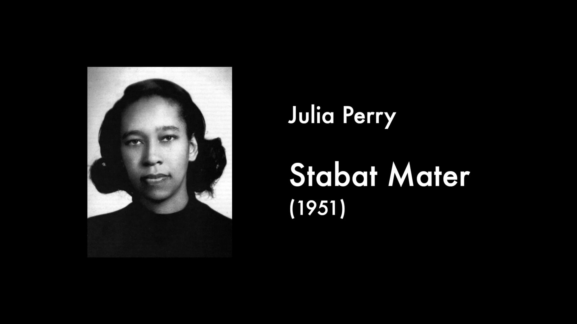 Perry Stabat Mater w titles